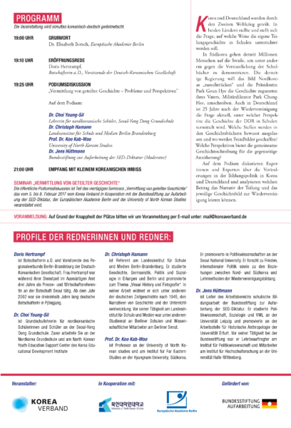 Flyer Vermittlung von geteilter Geschichte Seite 2