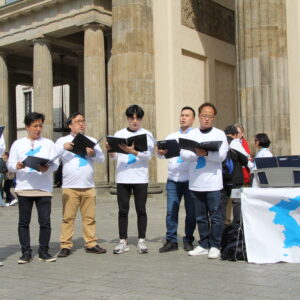 Menschenkette für ein vereintes Korea